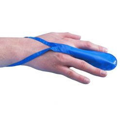 Blue Finger Stall Medium size for waterproof bandage protection